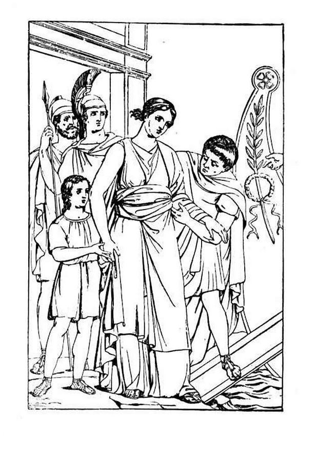Plansa de colorat Romani 1